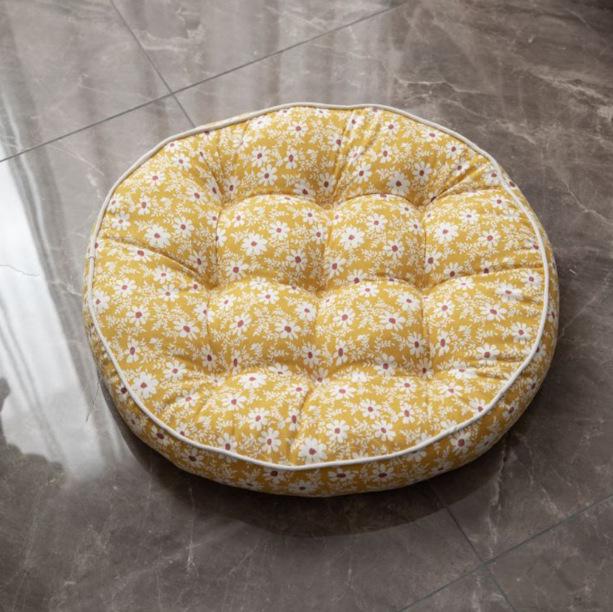 Japanese Tatami Futon Thickened Hip Cushion for Sofa or Meditation 60x60cm