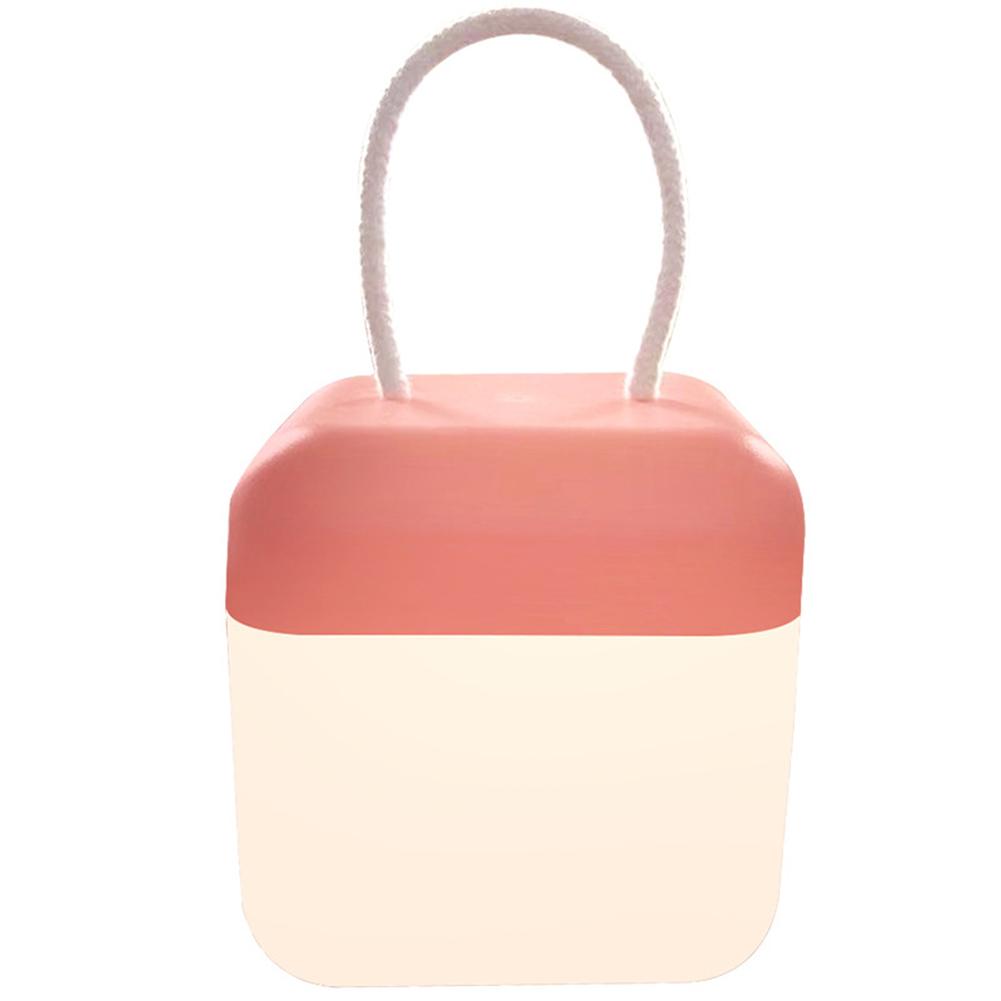 

USB Charging Atmosphere Light with Rope Handle Soft Lighting Table Lamp 3 Light Color Bedroom Dream Night Light for Home Decor 12w розовый