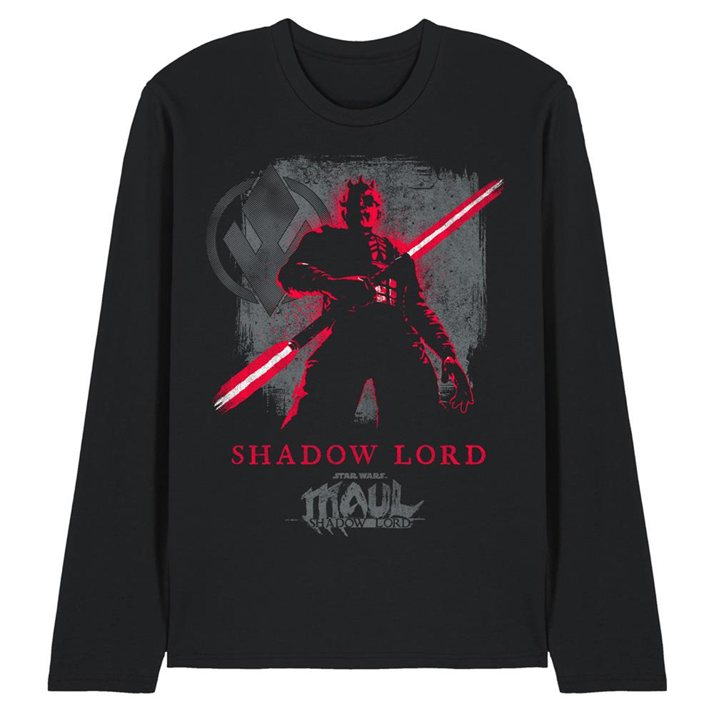 Gwiezdne Wojny: Maul-Shadow Lord Unisex dla Dorosłych Ciemna Strona Sith Koszulka z Długim Rękawem