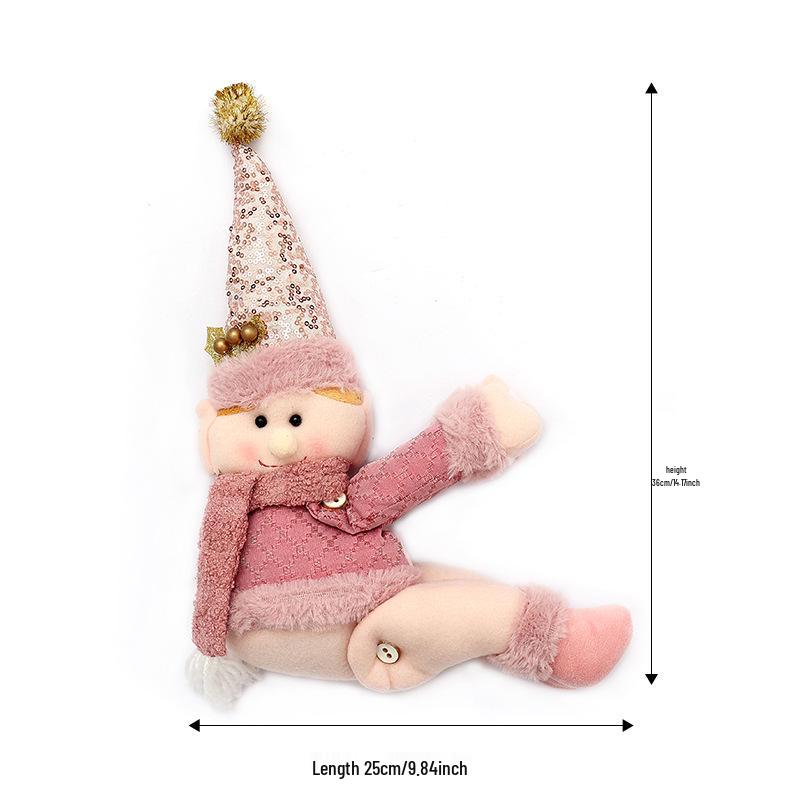 Christmas Cartoon Doll Curtain Buckle and Window Decoration