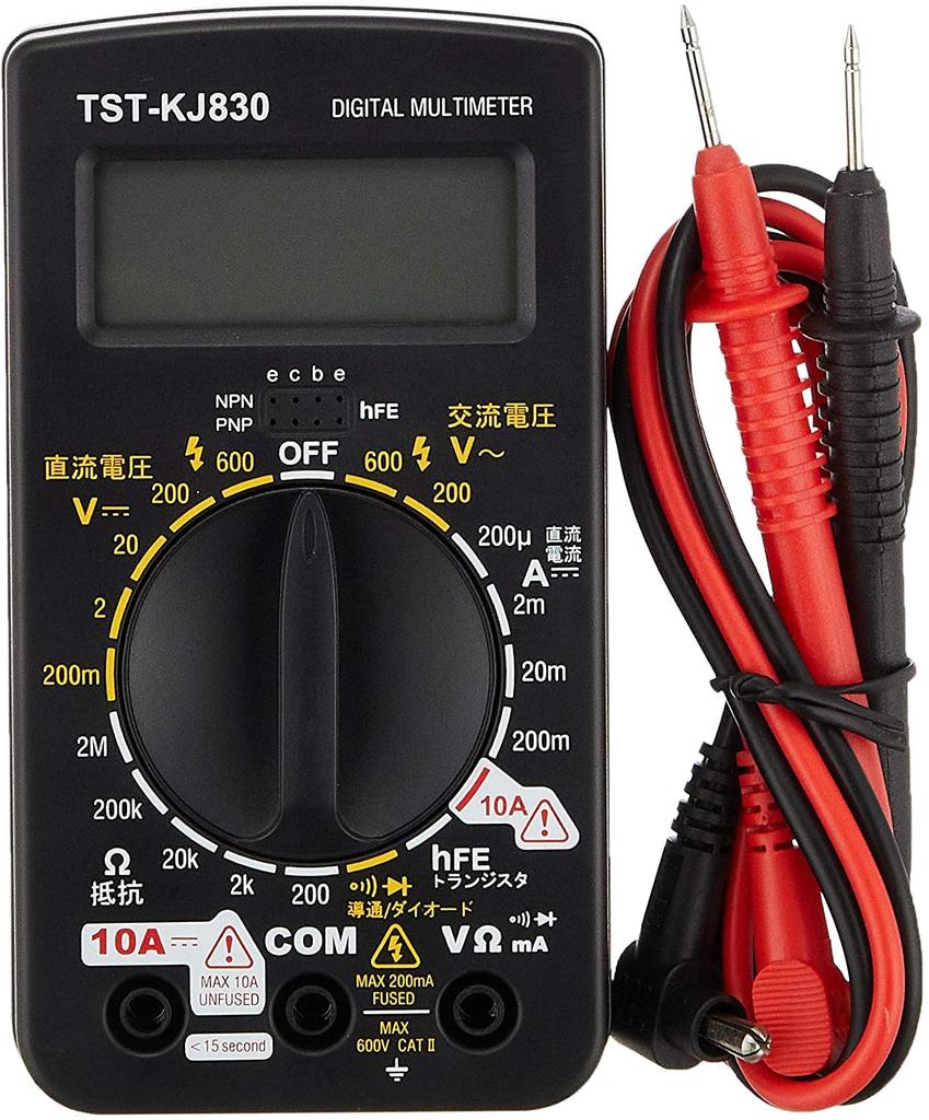 OHM Electric Digital Popular Large Rotary with Transistor Check Tester, Model, Switch, Function, TST-KJ830 (08-1288)