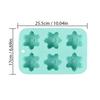 6 Cavity Christmas Snowflake Silicone Cake Mold DIY Candle Soap Mold Aromatherapy Plaster Candle Decorating Mould Resin Molds