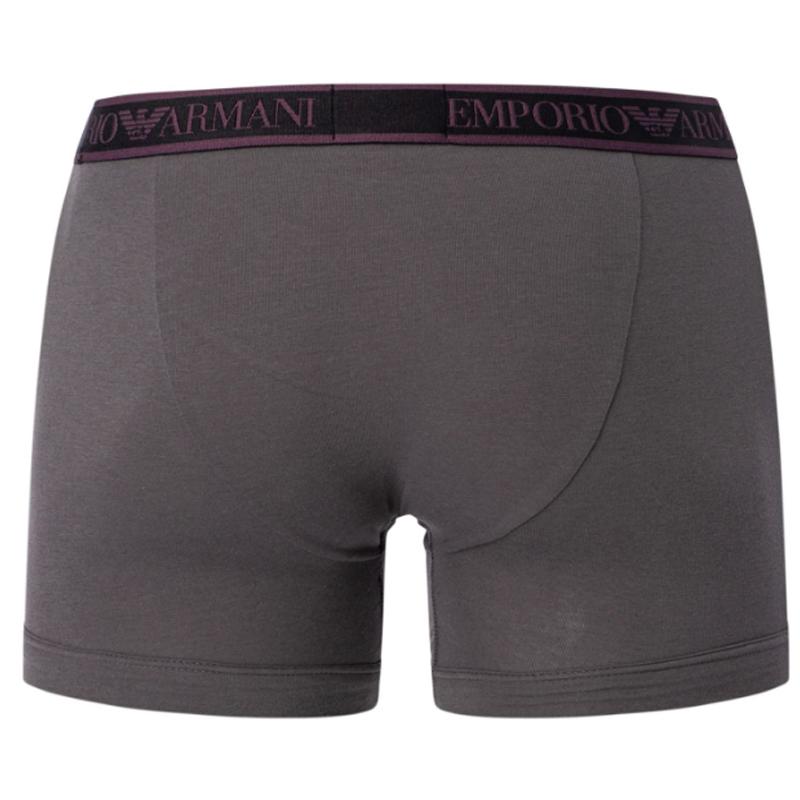 Emporio Armani Men' Boxer Briefs 3 Pack Black, Gray 112131-4F717-40921