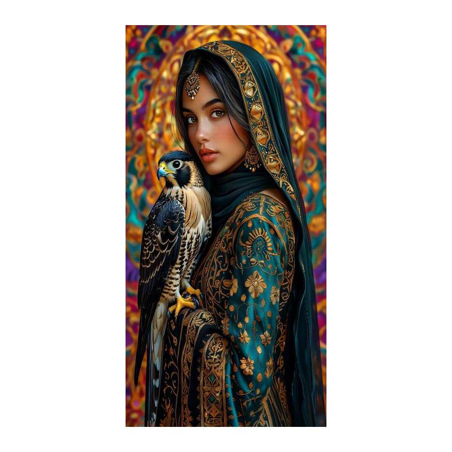 Woman and Bird Large Size Diamond Painting New Collection Animals Diy Full Drill Rhinestone Embroidery Mosaic Cross Stitch Kits