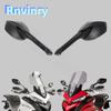 Motorcycle Black Rear View Rearview Mirrors For Ducati Multistrada 1200 S 2015 2016 2017