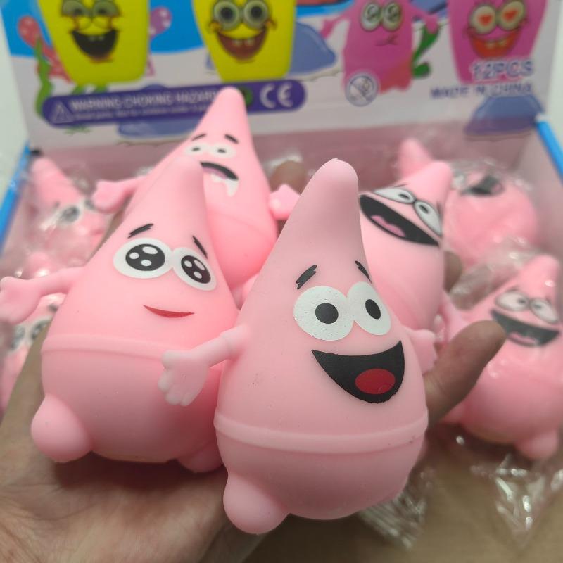 Anime SpongeBo SquarePants Squishy Toys Kawai Patrick Star Squishy Relief Stress Pushy Squeeze Fidget Toys Birthday Party Gifts