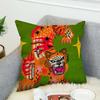Kwonnys Abstract Art Pillow Case For Car Sofa Decorative Home Double-sided Print Plush Square Throw Pillow Cushion Cover