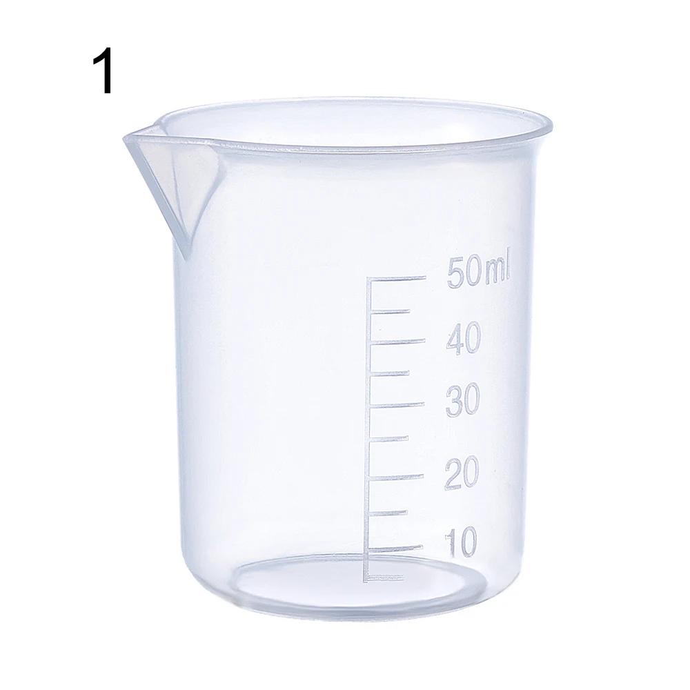 Measuring Cup Transparent Plastic Laboratory Beaker Graduated Liquid Jug Cup Kitchen Baking Cooking Measurement Scale Container