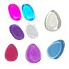 Premium Jelly Silicone Powder Puff Kit Soft Resilient Leaf Waterdrop Shape Easy To Wash