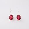 Pink Rubellite Gemstone 925 Sterling Silver Gift Jewelry Handmade Earrings 1.05" EE-173-2