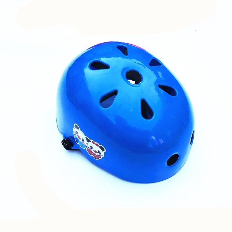 

Маленький детский шлем для катания на роликах, утолщенный шлем в форме цветка сливы (Сумка Спина Дизайн Мозга) Шлем для катания на коньках Шапка one size fits all синий