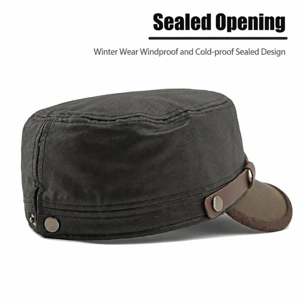 Durable Flat Cap Waterproof Flat Top Hat Classic Cotton Baseball Cap Four Seasons