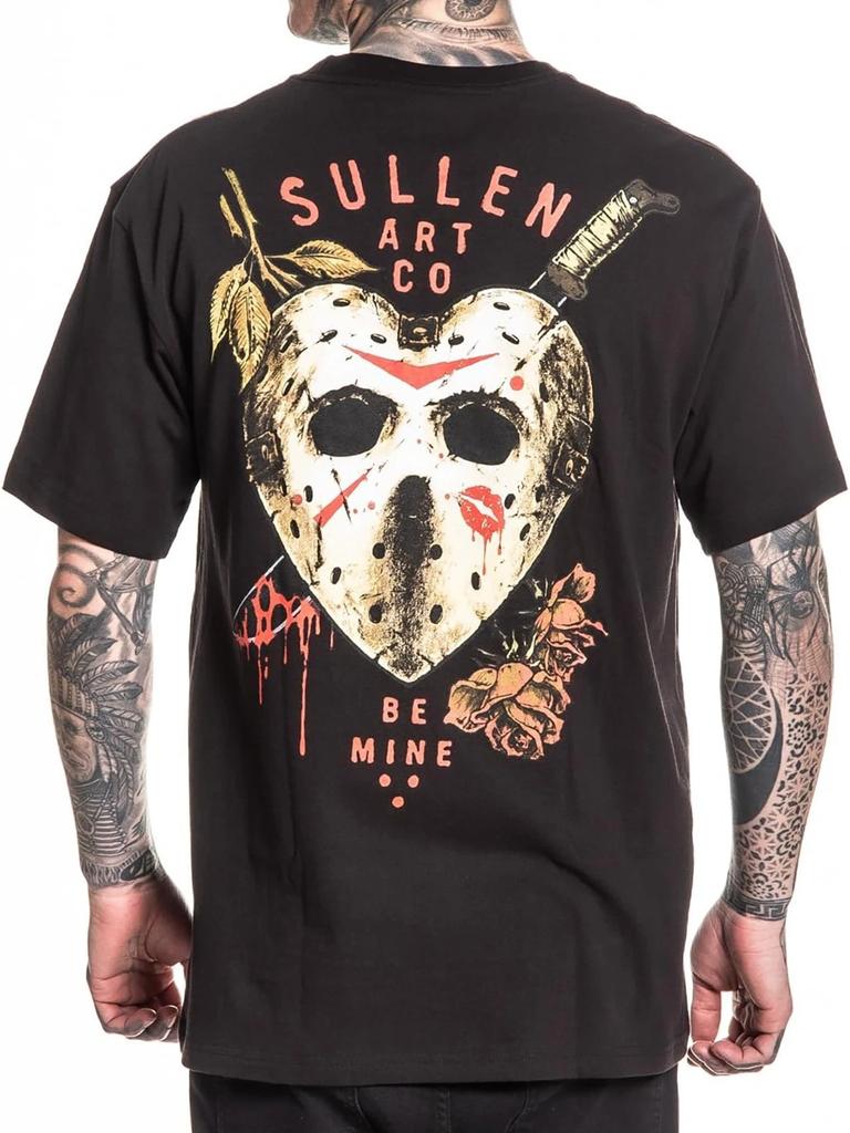 Sullen Herren Be Mine Kurzarm Standard T-Shirt Jason Herz Freitag der 13. T-Shirt