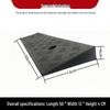 Plastic Uphill Ramp & Curb Speed Bump Pad
