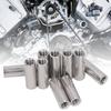 10 Pièces Écrou de Raccordement Connecteur de Tige Ronde Filetage Femelle Acier Inoxydable 304 M8x1.25 12 L35mm