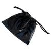 Chic Bowknot PU Leather Pouch Bag Practical Drawstring Closure PU Bag Convenient Makeup Jewelry Storage Pouches