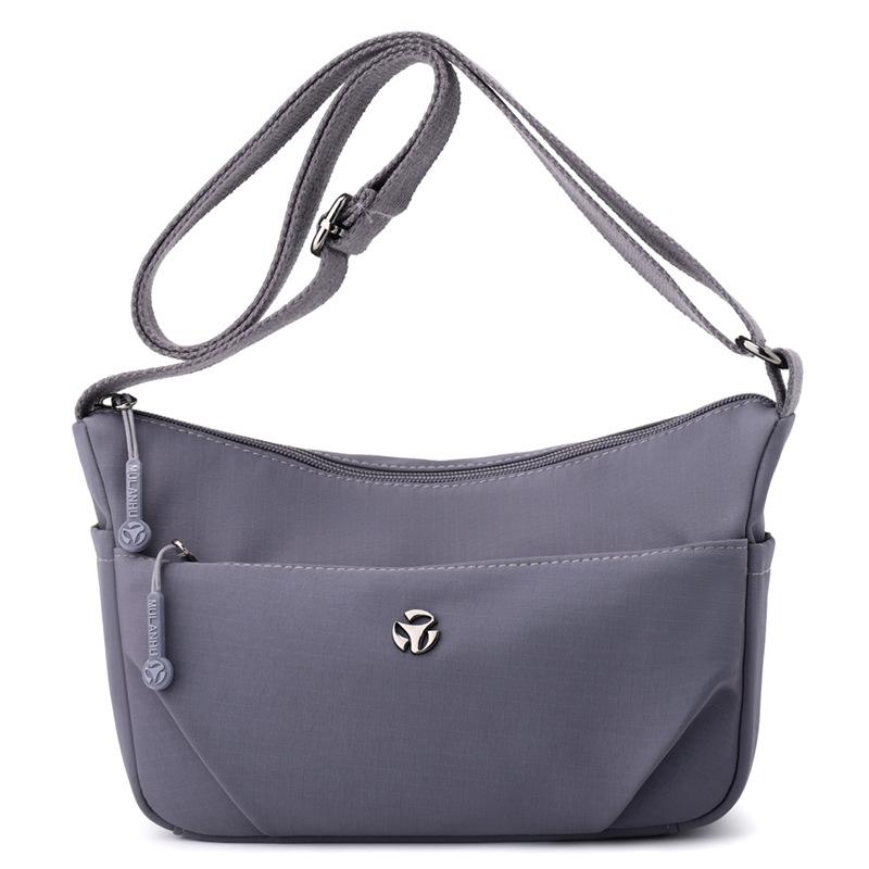 Women's Shoulder Bag Nylon Small Bag Lightweight Crossbody Bag Solid Color Mother Bag