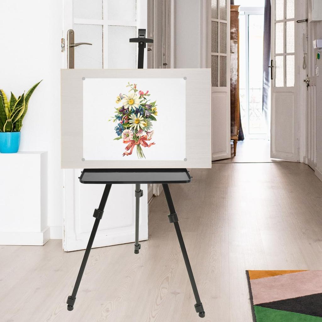 Detachable Easel Tray Attachment Replacement Plastic Paints Tray for Easel Versatile Easel Tray Shelf for Artists Easy to Install and Remove for