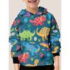 Autumn Cute Cartoon Animal Pattern 3D Printed Hoodies Fashionable Casual Sports Long Sleeved Children's Boy Hooded Sweatshirts