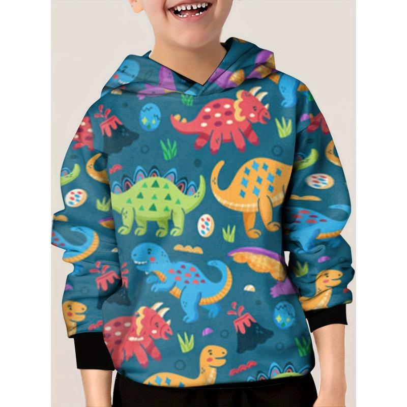 Autumn Cute Cartoon Animal Pattern 3D Printed Hoodies Fashionable Casual Sports Long Sleeved Children's Boy Hooded Sweatshirts