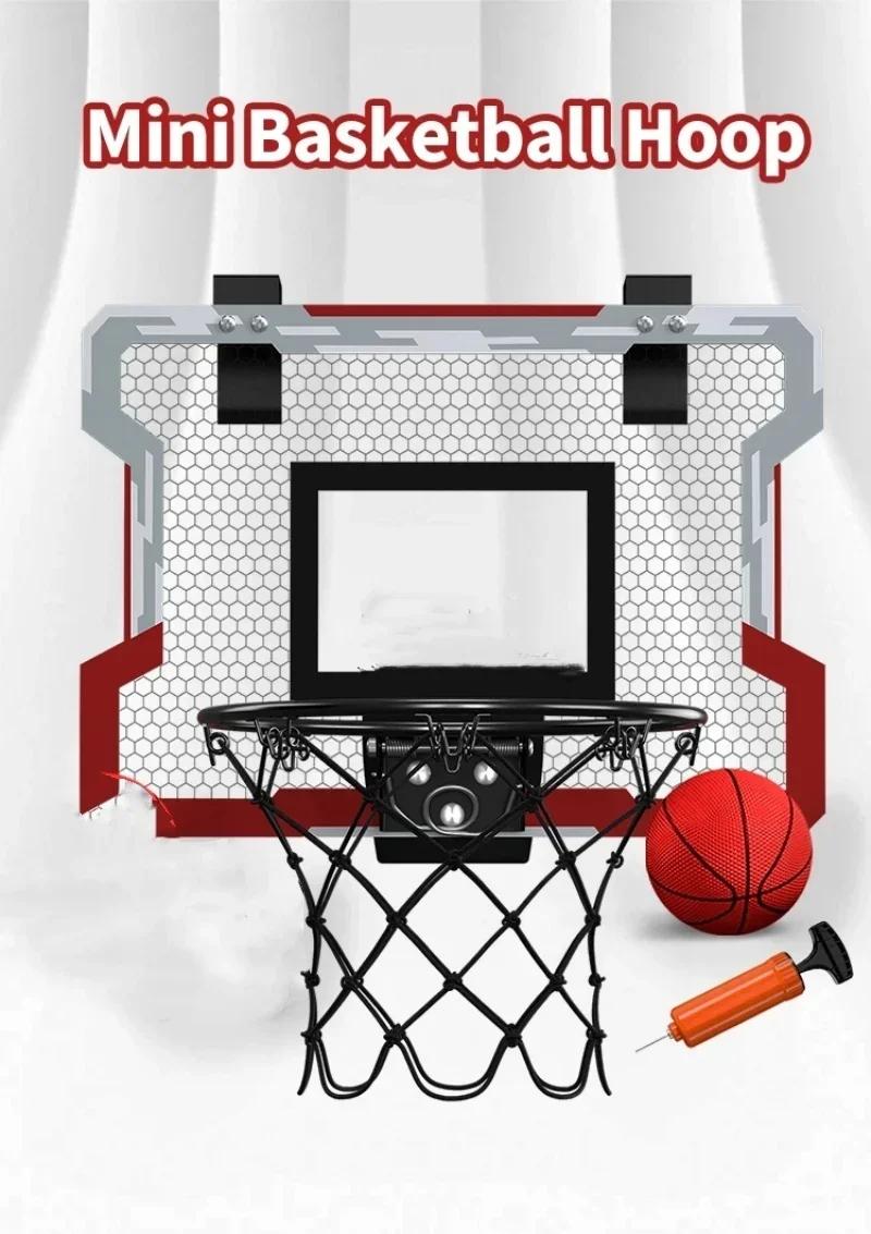 Children Basketball Sports Funny Game Kids Mini Home Exercise Basketball Hoop Set Wall Frame Stand Basket Hanging Backboard