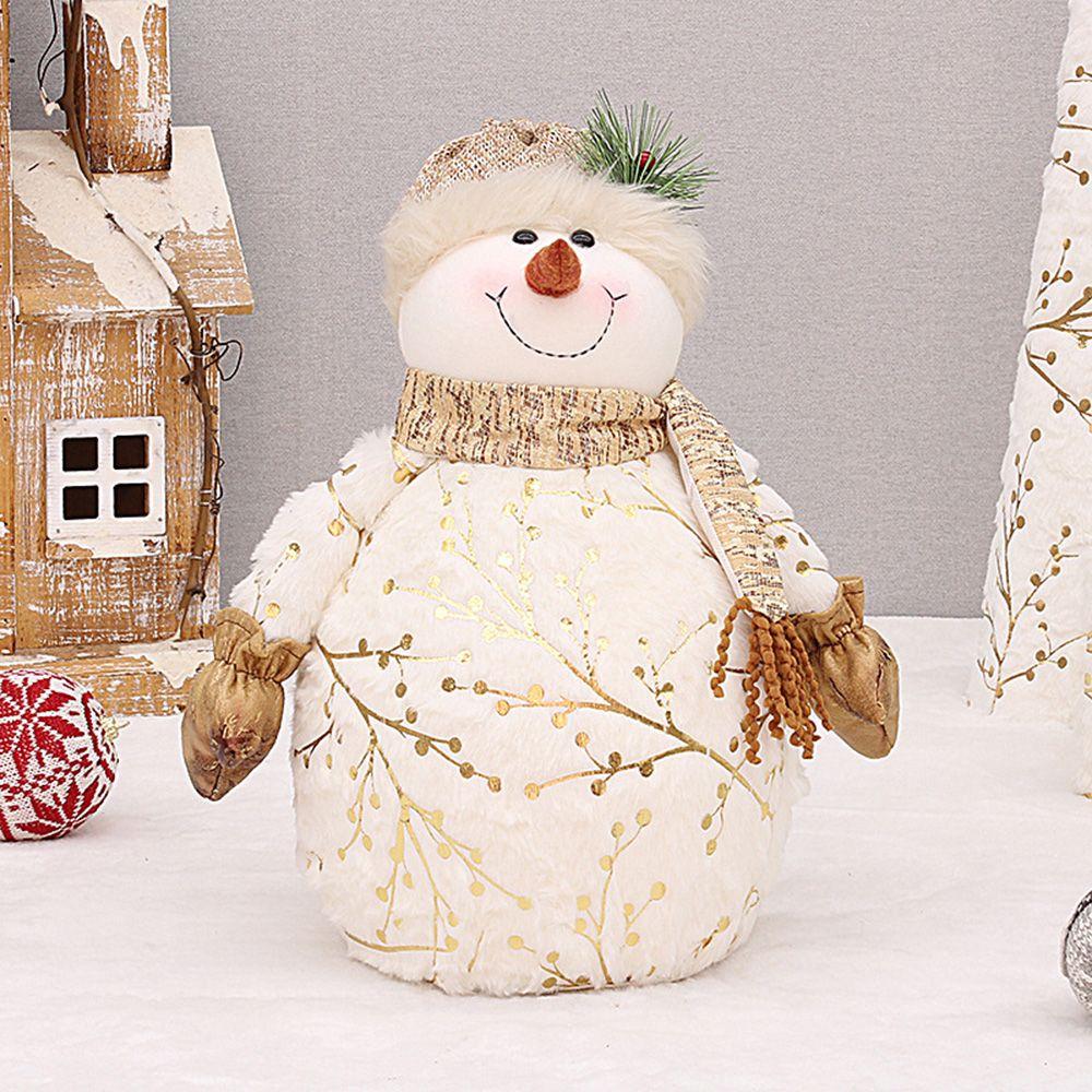 Ornaments Plushies Stuffed For Home Party Supplies Snowman Doll Doll Ornaments Christmas Decoration