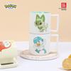 SHUNXIANG Pokémon Licensed Ceramic Mugs Anime-themed Milk Oat Cups Cartoon Quaxly Coffee Mugs Home Breakfast Drinking Utensils