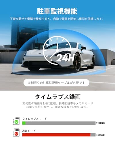 KAWA 2K Compact Dashcam, 1296P Dashcam, Voice Recognition Dashcam, G-Sensor, 32GB SD Card Included, Built-in WIFI, App Connectivity, WDR/3D DNR Techno