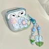 Applicable AirPods 1 Protective Cover Ins Three-dimensional Flower with Pendant Airpodspro1 Earphone Cover Third Generation Soft Case