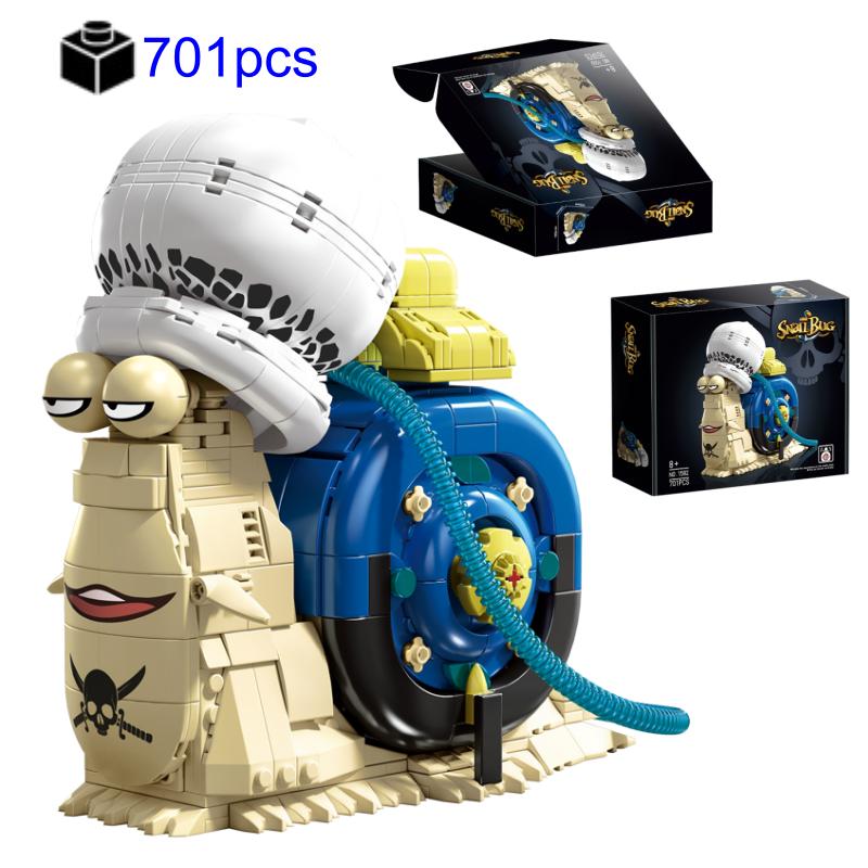 Creative Animal Snail Bug Model Building Blocks Bricks Toys Moc Assembly For Kids Adult Birthday Halloween Christmas Gifts