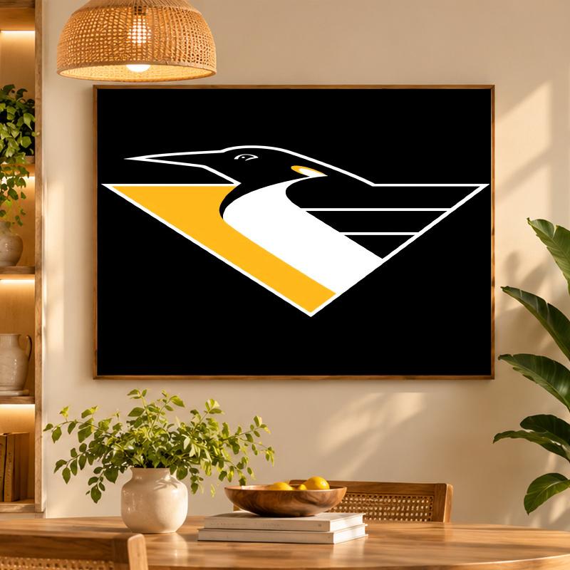 5D Diamond Painting Pittsburgh Penguins DIY Full Drill Diamond Art Kit Home Decoration