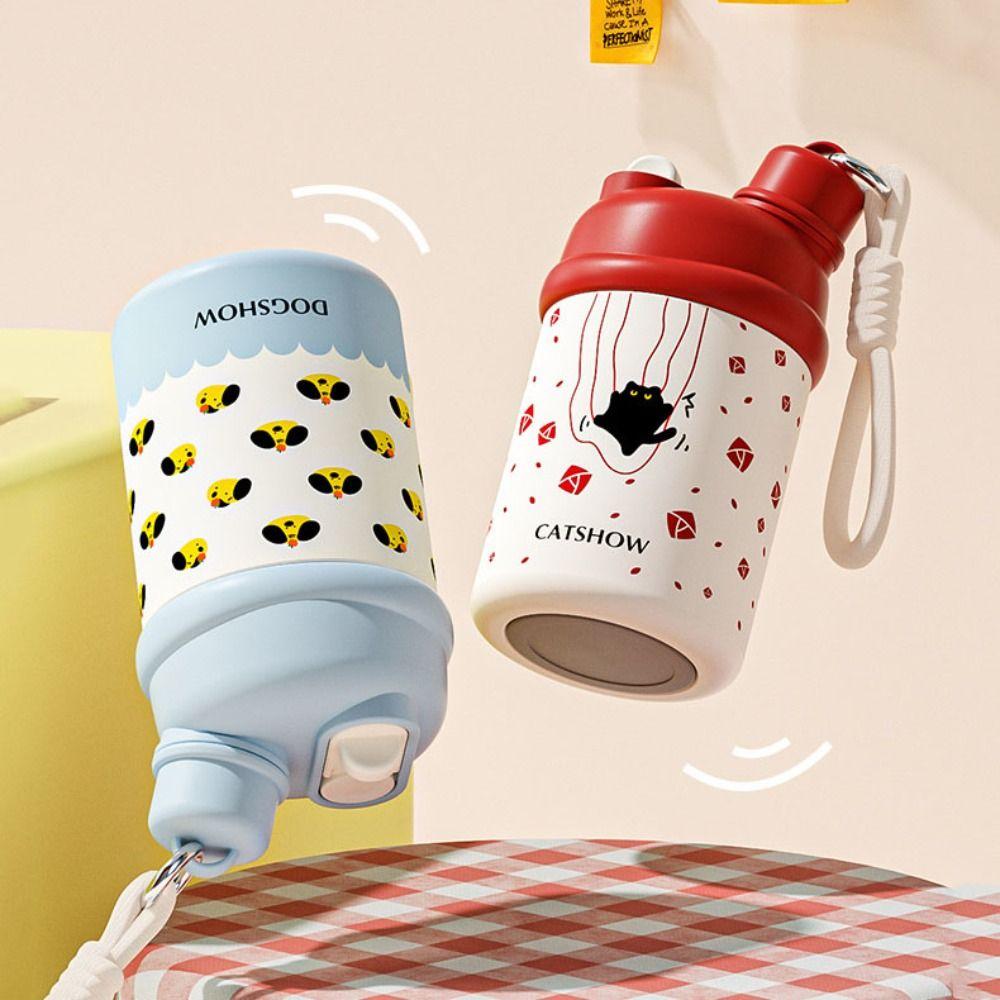 420ml Coffee Cup Leak-proof Insulated Water Bottle Fashion Thermal Coffee Mug  Travel