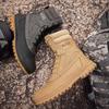 Men's Plus Size High-Top Tactical Military Workwear Hiking Boots