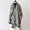 Light Luxury Thickened Imitation Cashmere Scarf Leaf Tassel Premium Scarf Women's Shawl