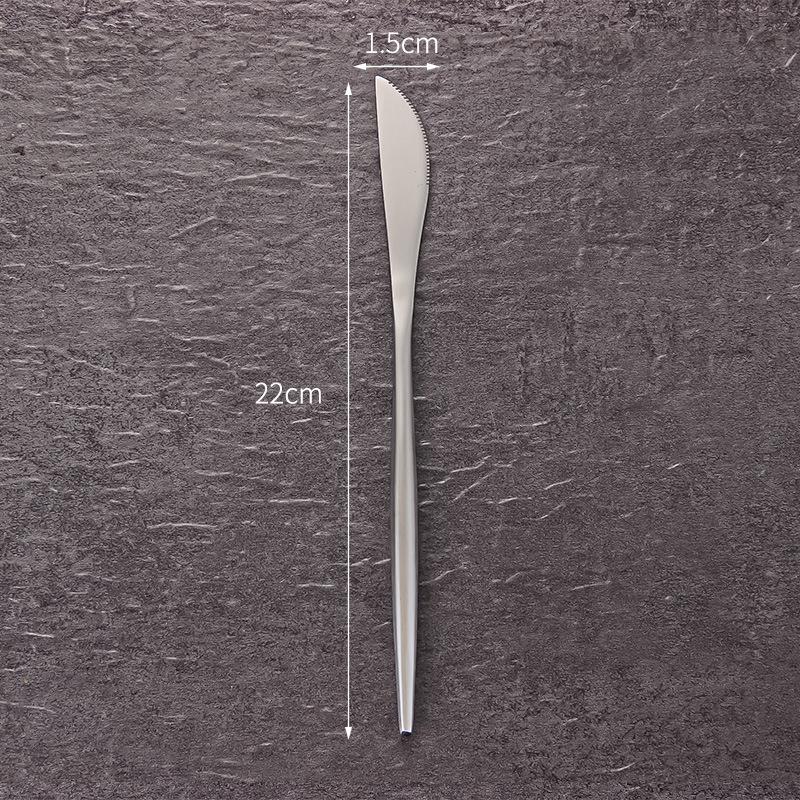 304 Portugal Thickened Stainless Steel Cutlery Set - Knife, Fork & Spoon for Restaurant or Hotel