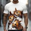 3D Digital Printing Men's Casual Round-neck Short-sleeved T-shirt