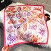Fashion Square Fashion Foreign Style Small Silk Scarf Women'S Headband Decorative Scarf Dual-Purpose Small Square Scarf New Scarf