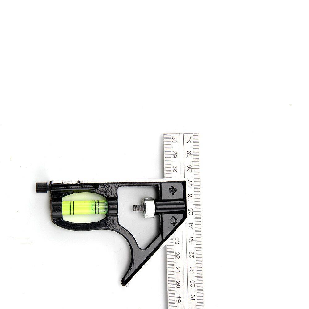 Engineers Combination Carpentry Active Right Angle Ruler Gauging Tool Try Square Corner Ruler