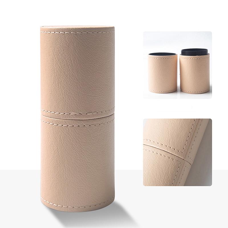 Pu Leather Makeup Brush Bucket Portable Travel Cosmetic Bag Multi-Function Dust-Proof Waterproof Makeup Brush Beauty Tool