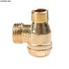 3 Port Brass Central Pneumatic Valves Air Compressor Check Valve Thread 90 Degree DIY Home Tools