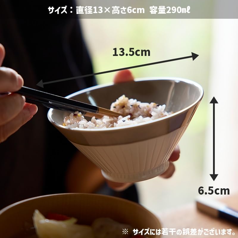 TAMAKI Craft Line Rice Bowl White Diameter 13 X Height 6 Cm Made Japan Ceramic Dishwasher Safe T-959190