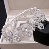 2026 Bridal Jewelry European and American Retro Handmade Round Red Crown, Alloy Rhinestone Headgear Wedding Jewelry Crown