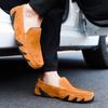 Mode Handgefertigte Herren Club Flats Freizeitschuhe Leder Mode Herren Büroschuhe All-Match Klassische Loafer Bequemer Herren Fahrschuh