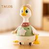 Tummy Time Goose Family Toy Walking Mother Baby Goose Toy with Music Light Educational Electric Light-up Swing Crawling Duck Toy Toddlers Boy Girl