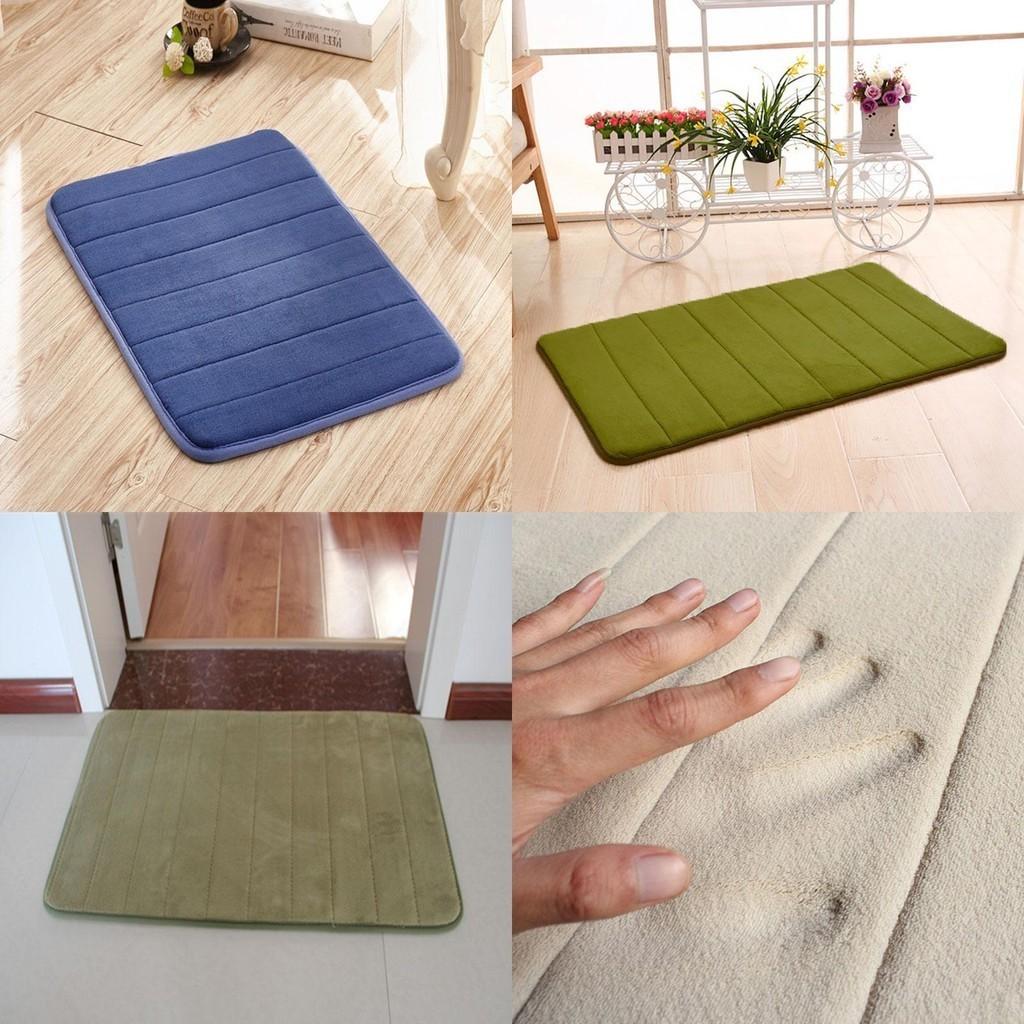 Soft And Plush Memory Foam Bathroom Rug With Shock-absorbing Non-slip Design