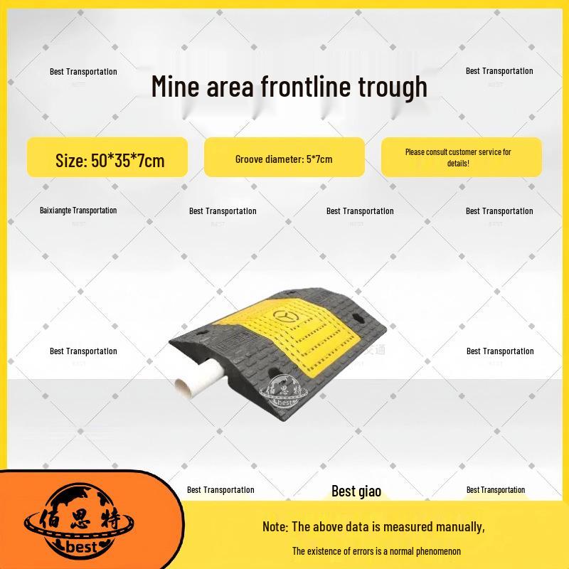 Durable Road Crossing Cable Protector: Anti-Crush Rubber Trunking Cover for Floor Protection