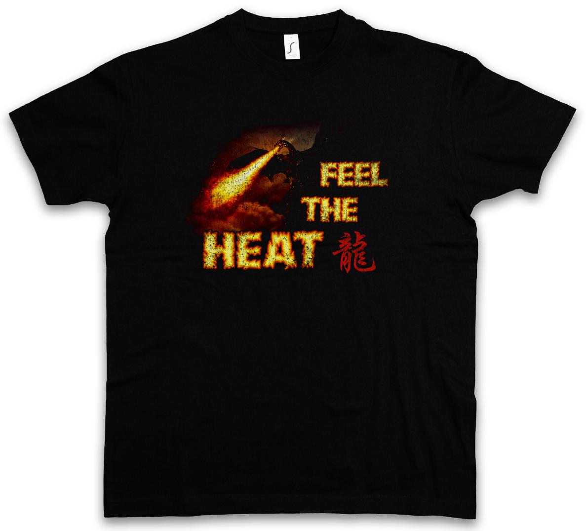 DRAGON II T-Shirt Mens Womens Tees Top Drache Fantasy Tattoo Monster Drachen Japanese Asia Medieval 4XL