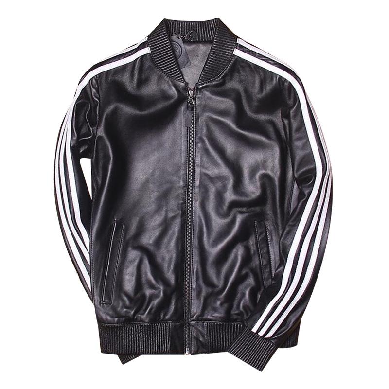 

Новая куртка из ПУ кожи, мужская приталенная короткая бейсбольная куртка, куртка-локомотив, мужская одежда больших размеров 5XL чёрный