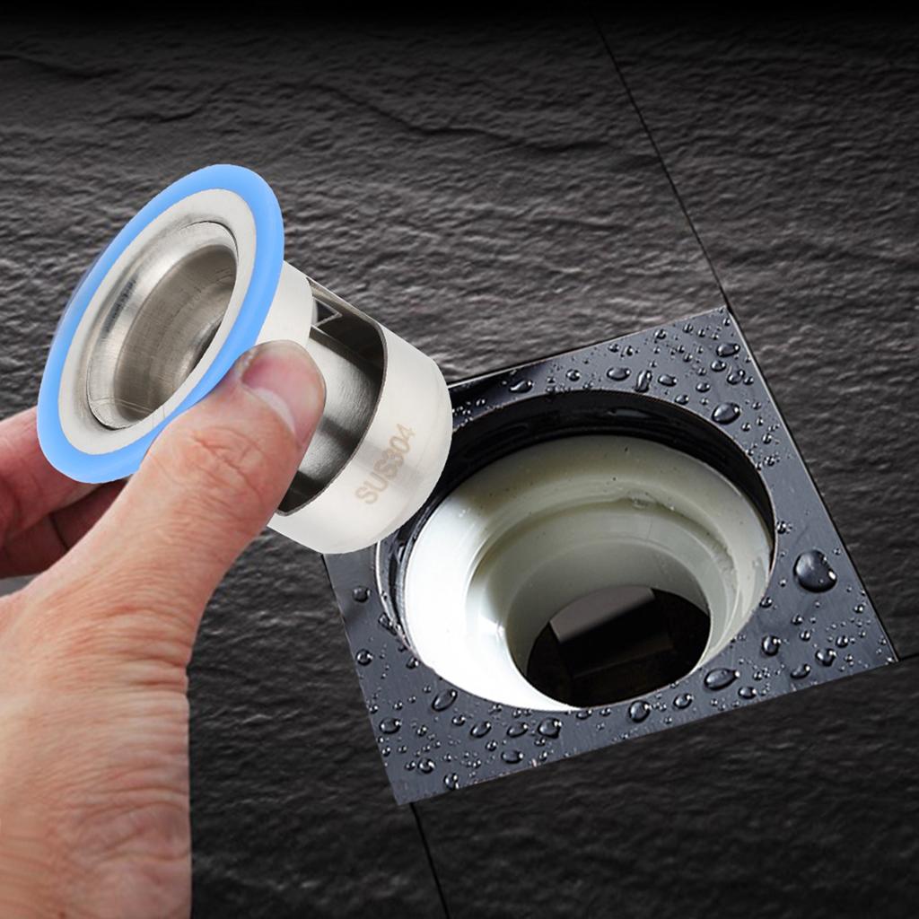 Stainless Steel Shower Floor Drain Bathroom Drainage Gully Thicken(Large 304 )