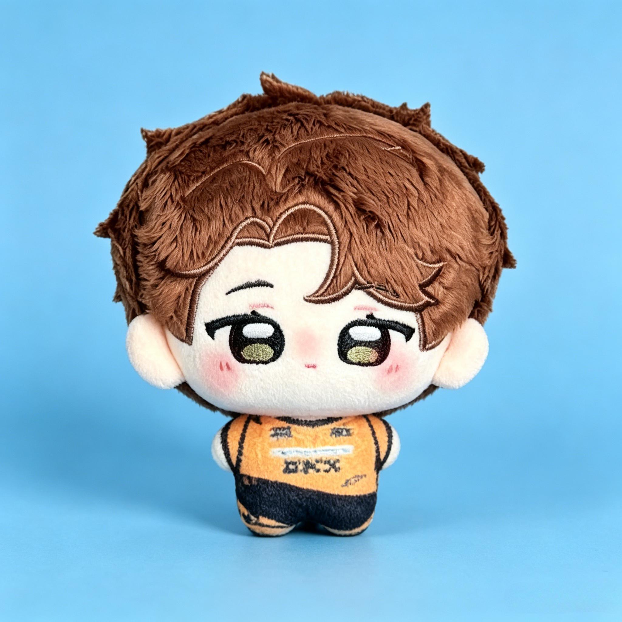 10cm George Russell Oscar Piastri Katoenen Pop Zacht Schattig Mini Pluche Speelgoed Verzamelspeelgoed Fan Cadeau Voor Volwassene 10CM white